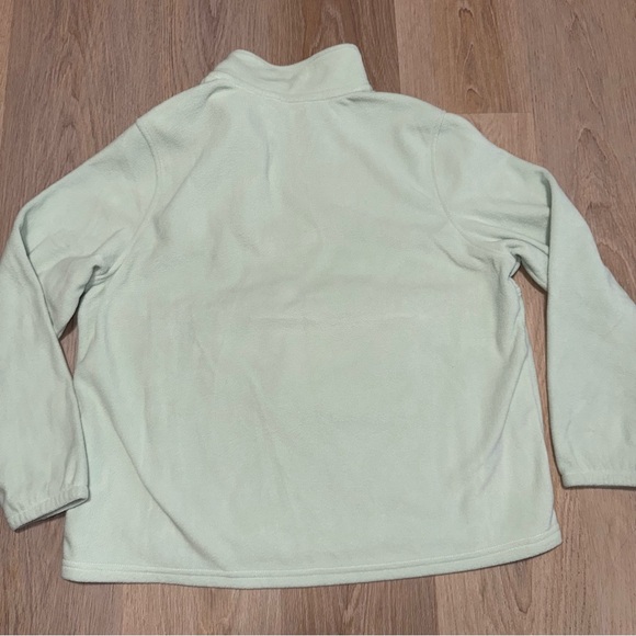 Lands’ End Green Fleece Long Sleeve Pullover - Size Large (14/16) - Picture 3 of 5